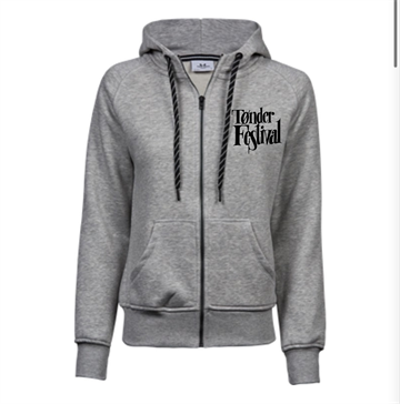 Tønder Festival Zip Hoodie - Dame - Grå